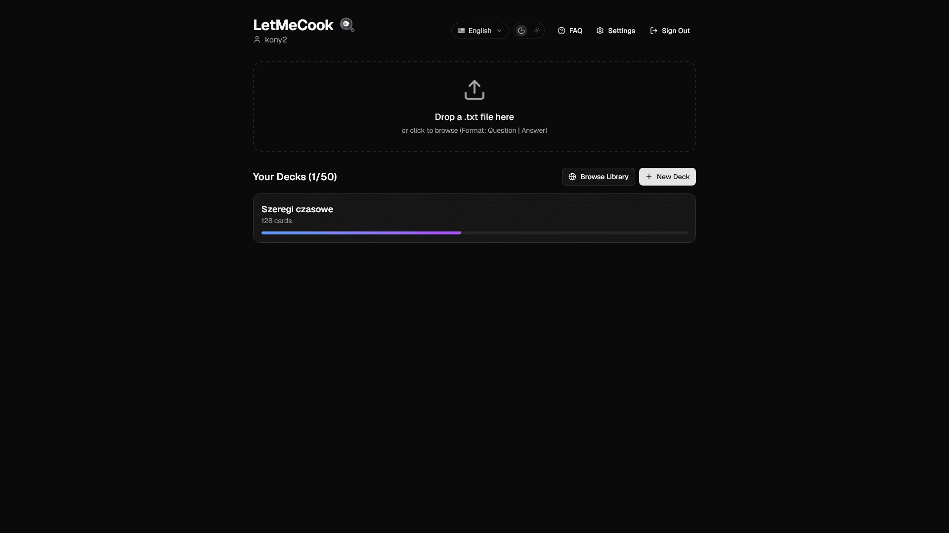 LetMeCook web app